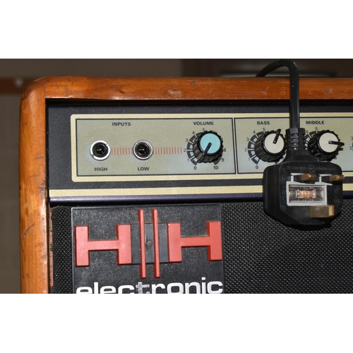 454 - AN HH MICRO-30 AMPLIFIER, fitted with an HH model 10G fifty watt loudspeaker (Condition Report: unte... 