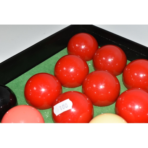 470 - A BOX OF ARAMITH BELGIAN MADE SUPER CRYSTALATE BILLIARD BALLS comprising twenty-two balls in origina... 