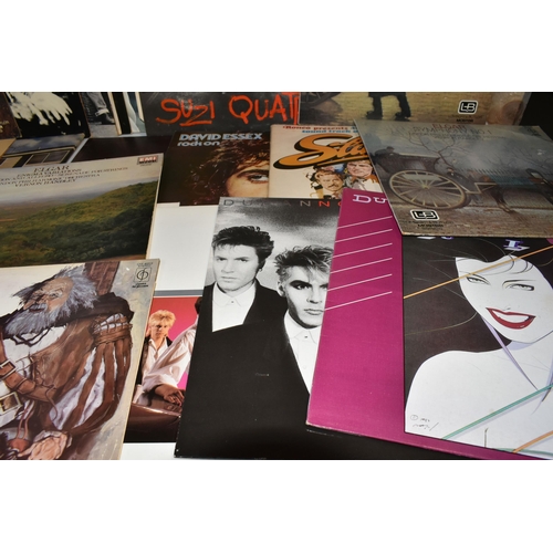 500 - ONE BOX OF LP RECORDS, approximately fifty LP records, artists include Suzi Quatro, David Essex, Blo... 