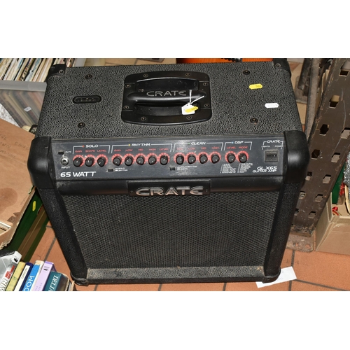 503 - A FRECKNALL ELECTRIC GUITAR AND 'CRATE' GLX65 GUITAR AMP, comprising a Telecaster shaped Frecknall e... 