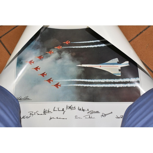 525 - MILITARY AVIATION PRINTS ETC, comprising a print of a Douglas Bader's Spitfire produced to celebrate... 