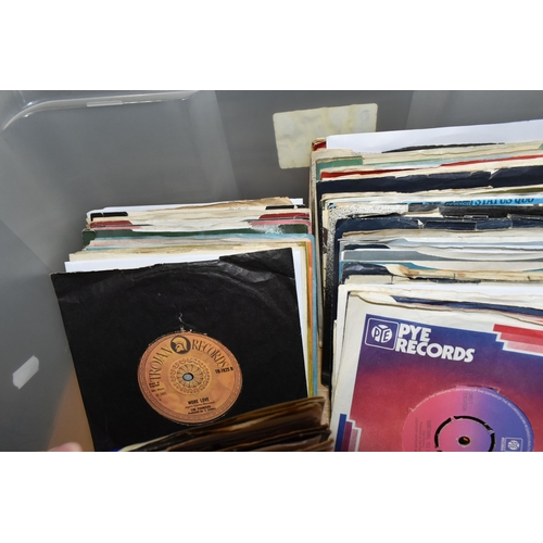 502 - ONE BOX OF SINGLE VINYL RECORDS, approximately one hundred and seventy records, artists include T.Re... 