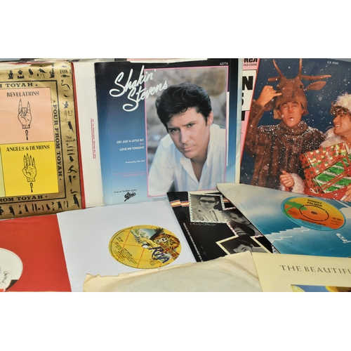 502 - ONE BOX OF SINGLE VINYL RECORDS, approximately one hundred and seventy records, artists include T.Re... 