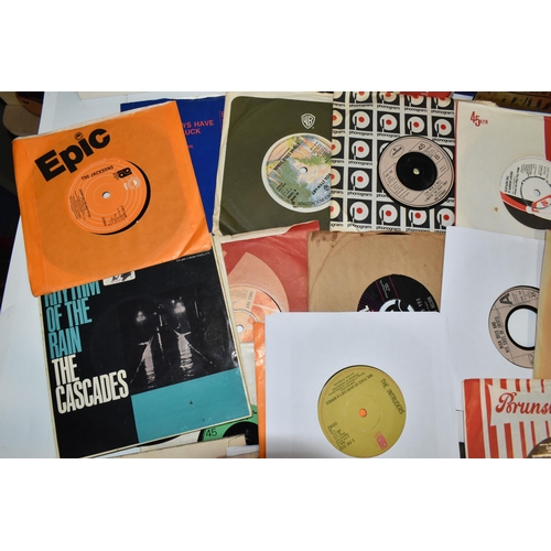 502 - ONE BOX OF SINGLE VINYL RECORDS, approximately one hundred and seventy records, artists include T.Re... 