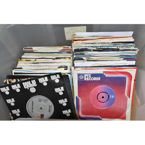 502 - ONE BOX OF SINGLE VINYL RECORDS, approximately one hundred and seventy records, artists include T.Re... 