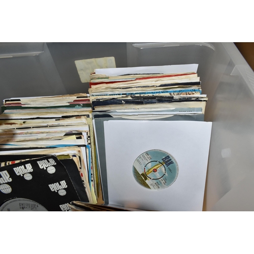 502 - ONE BOX OF SINGLE VINYL RECORDS, approximately one hundred and seventy records, artists include T.Re... 