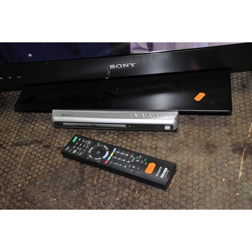 1083 - A SONY KDL-32EX724 32in TV WITH REMOTE (scratch to screen but doesn't effect operation) and a Select... 