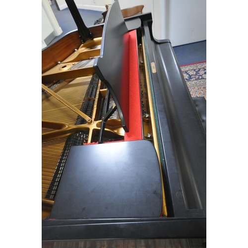 1200 - STEINWAY AND SONS, AN EBONISED OVERSTRUNG MODEL C 7FT5 SEMI-CONCERT GRAND PIANO, circa 1975, serial ... 