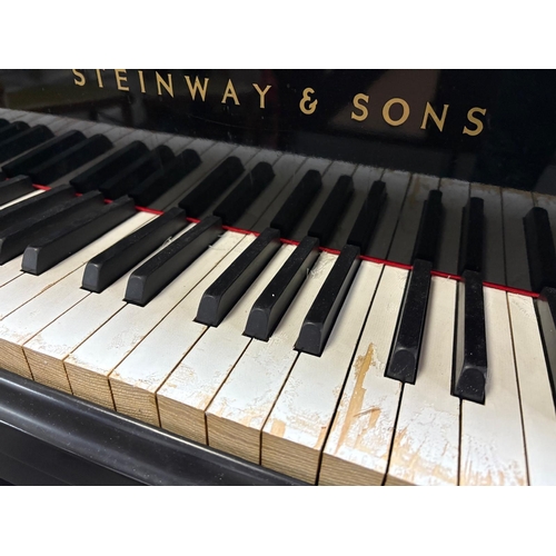 1200 - STEINWAY AND SONS, AN EBONISED OVERSTRUNG MODEL C 7FT5 SEMI-CONCERT GRAND PIANO, circa 1975, serial ... 