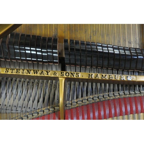 1200 - STEINWAY AND SONS, AN EBONISED OVERSTRUNG MODEL C 7FT5 SEMI-CONCERT GRAND PIANO, circa 1975, serial ... 