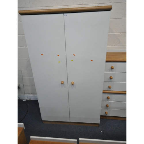 1212 - A STAG RONDO NINE PIECE BEDROOM SUITE, comprising a double door wardrobe, width 103cm x depth 60cm x... 