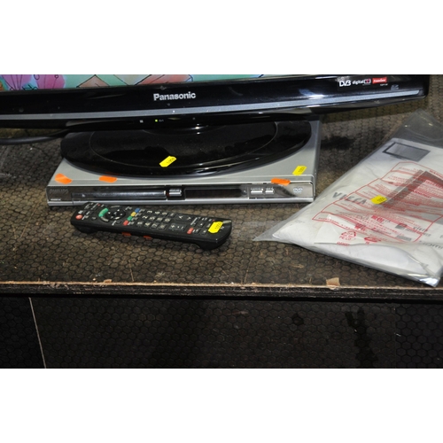 1059 - A PANASONIC TX-L26X10B 26in TV WITH REMOTE, manual and a Philips DVD player (no remote) (both PAT pa... 