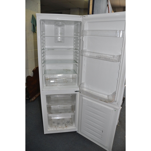 1065 - A ZANUSSI RB23200WA FRIDGE FREEZER width 55cm depth 55cm height 169cm (PAT pass and working at 5 and... 