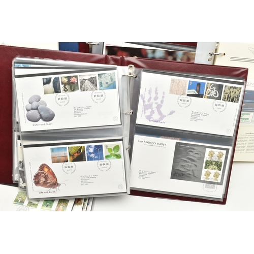 163 - AN AMOUNT OF ROYAL MAIL FIRST DAY COVERS, to include 1980s, 1990s large type covers, The history of ... 