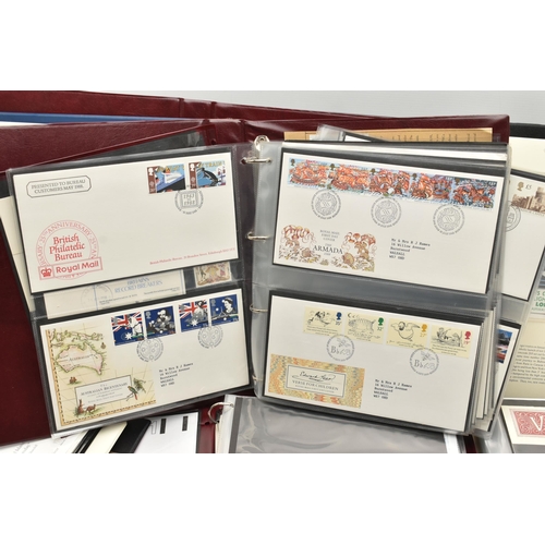 163 - AN AMOUNT OF ROYAL MAIL FIRST DAY COVERS, to include 1980s, 1990s large type covers, The history of ... 