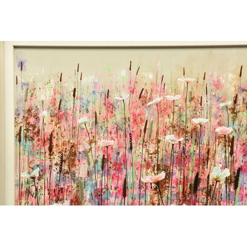 310 - JO STARKEY (BRITISH CONTEMPORARY) 'SWEETNESS & LIGHT', a meadow of wild flowers, signed bottom left,... 