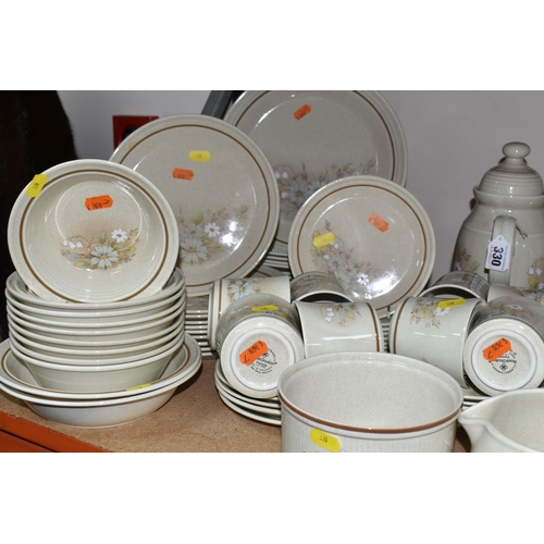 330 - A COLLECTION OF DINNERWARE, comprising of Royal Doulton 'Florinda' L.S 1042, 1970s coffee pot, teapo... 