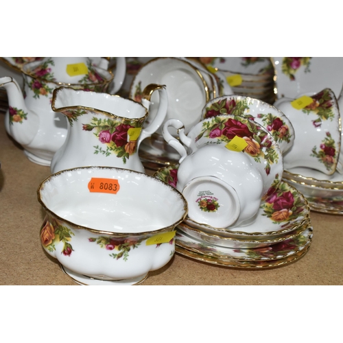 331 - A COLLECTION OF ROYAL ALBERT 'OLD COUNTRY ROSES' DINNERWARE, comprising of a cake plate, six dinner ... 