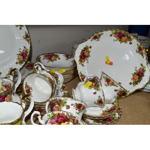 331 - A COLLECTION OF ROYAL ALBERT 'OLD COUNTRY ROSES' DINNERWARE, comprising of a cake plate, six dinner ... 