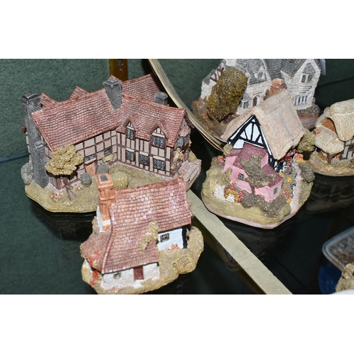 353 - A GROUP OF LILLIPUT LANE SCULPTURES, comprising Buttercup Cottage, Moreton Manor, William Shakespear... 