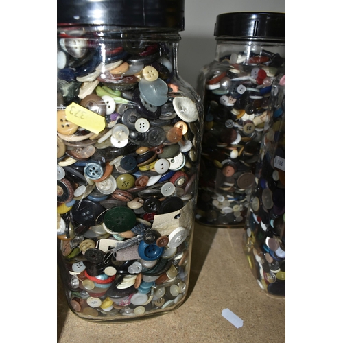 373 - AN EXTENSIVE COLLECTION OF ASSORTED LOOSE BUTTONS, assorted types, styles and sizes, all contained i... 