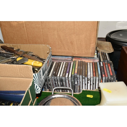 392 - FIVE BOXES AND LOOSE MISCELLANEOUS ITEMS to include five binders containing issues of Carl Chinn's B... 