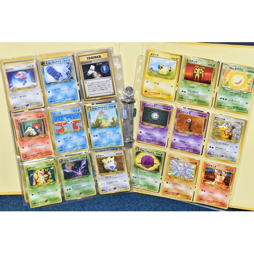 407 - BOX OF POKEMON CARDS AND MEMORABILIA, includes stickers, Ancient Mew, Japanese Neo Destiny Dark Crob... 