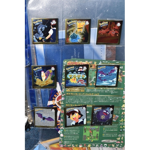 407 - BOX OF POKEMON CARDS AND MEMORABILIA, includes stickers, Ancient Mew, Japanese Neo Destiny Dark Crob... 