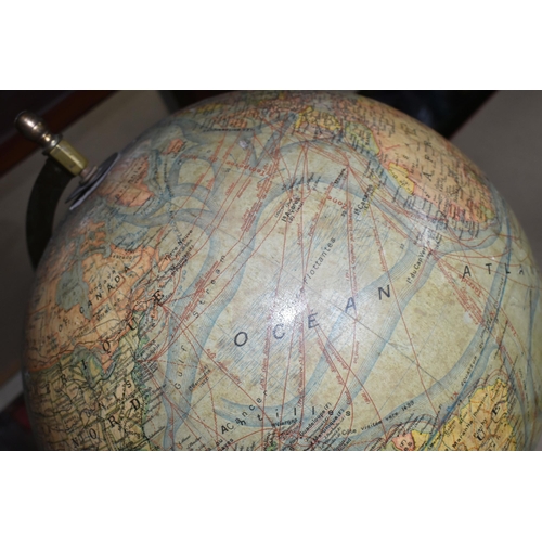 409 - A J. FOREST GLOBE TERRESTRE, early 20th Century, marked 'Globe Terrestre, Echelle de 40.000.000, Dre... 