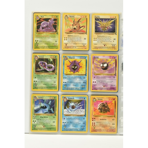 416 - COMPLETE POKEMON FOSSIL SET, card condition ranges from lightly played to excellent apart from Zapdo... 