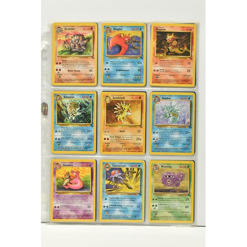 416 - COMPLETE POKEMON FOSSIL SET, card condition ranges from lightly played to excellent apart from Zapdo... 