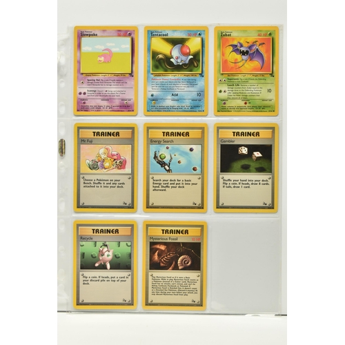 416 - COMPLETE POKEMON FOSSIL SET, card condition ranges from lightly played to excellent apart from Zapdo... 