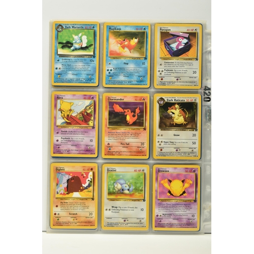 420 - NEAR COMPLETE POKEMON TEAM ROCKET SET, only missing Dark Blastoise 3/82, Dark Dragonite 5/82 and Dar... 