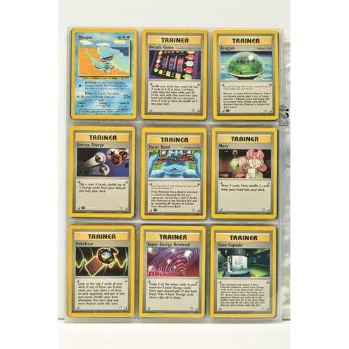 423 - COLLECTION OF POKEMON NEO GENESIS CARDS, includes seven holos and numerous first editions which incl... 