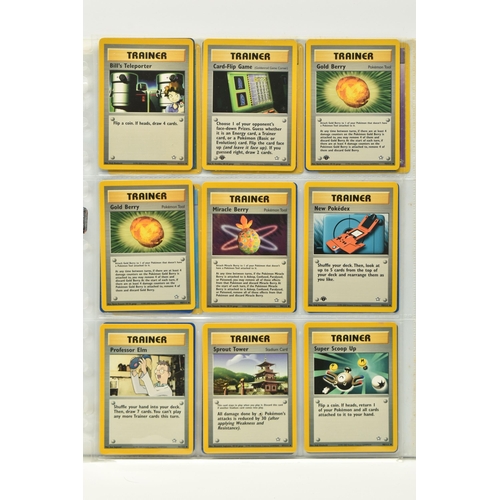 423 - COLLECTION OF POKEMON NEO GENESIS CARDS, includes seven holos and numerous first editions which incl... 