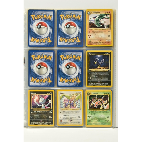 423 - COLLECTION OF POKEMON NEO GENESIS CARDS, includes seven holos and numerous first editions which incl... 