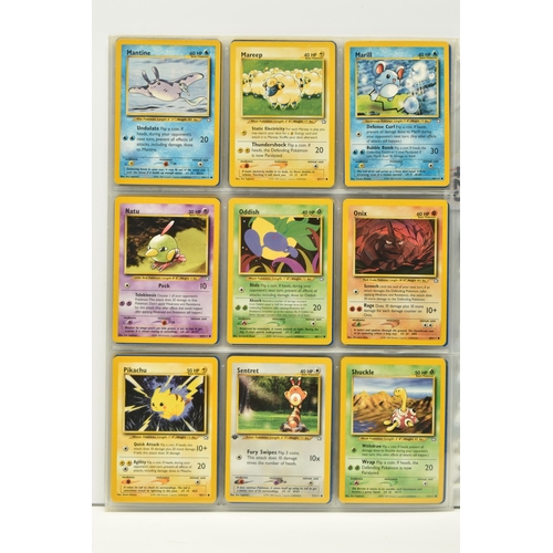 423 - COLLECTION OF POKEMON NEO GENESIS CARDS, includes seven holos and numerous first editions which incl... 