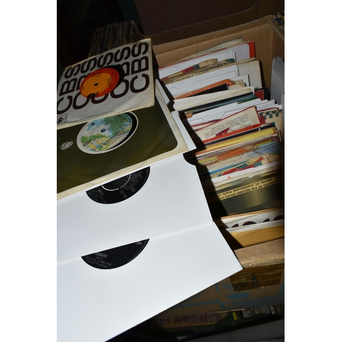 426 - TWO BOXES OF RECORDS, approximately two hundred vinyl singles by artists to include The Rolling Ston... 