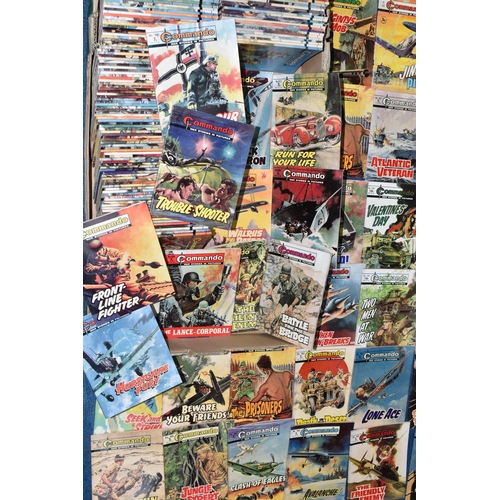 427 - ONE BOX CONTAINING 161 COMMANDO Magazines including a complete run of issues 1200 - 1331