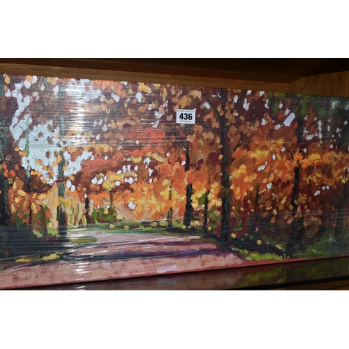 436 - TIMMY MALLETT (BRITISH CONTEMPORARY) 'WOODLAND WALK', a signed limited edition box canvas print, dep... 