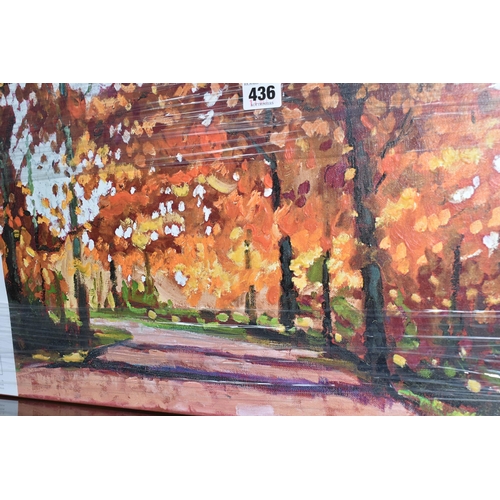 436 - TIMMY MALLETT (BRITISH CONTEMPORARY) 'WOODLAND WALK', a signed limited edition box canvas print, dep... 