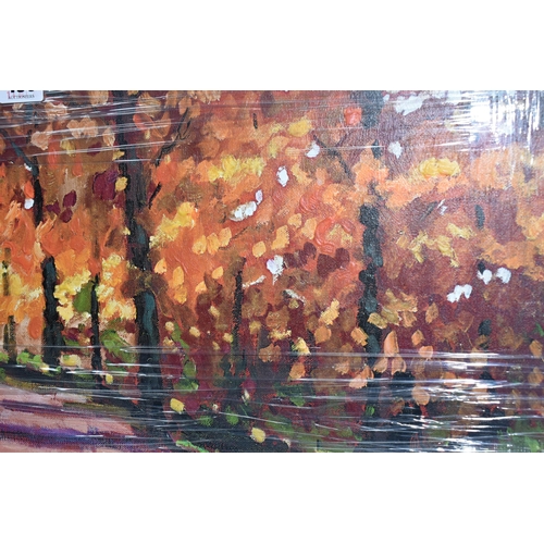 436 - TIMMY MALLETT (BRITISH CONTEMPORARY) 'WOODLAND WALK', a signed limited edition box canvas print, dep... 