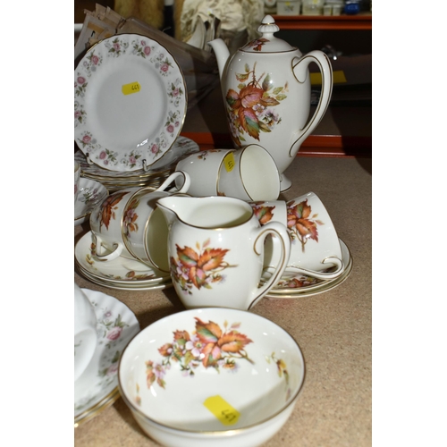 441 - A GROUP OF CERAMIC TEA WARES comprising a Royal Albert Memory Lane coffee service to include a coffe... 