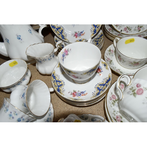 441 - A GROUP OF CERAMIC TEA WARES comprising a Royal Albert Memory Lane coffee service to include a coffe... 