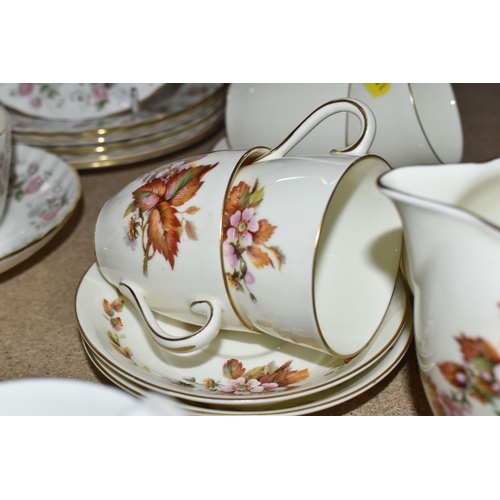 441 - A GROUP OF CERAMIC TEA WARES comprising a Royal Albert Memory Lane coffee service to include a coffe... 