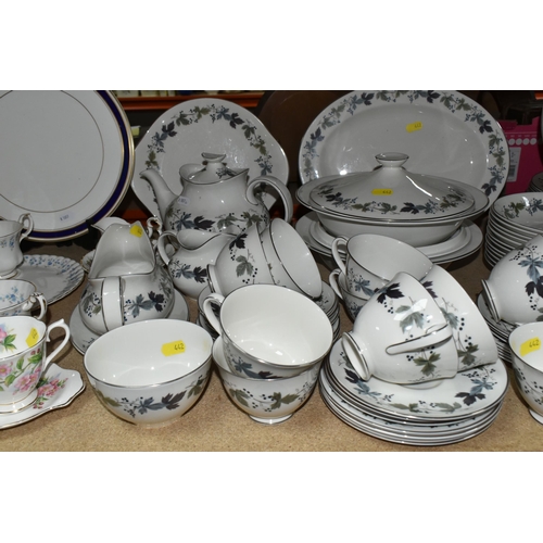 442 - A COLLECTION OF TEA AND DINNER WARES to include a Royal Doulton 'Burgundy' tea and dinner service co... 