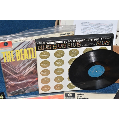 452 - ONE BOX OF APPROXIMATELY SIXTY LPS to include The Beatles 'Please Please Me' Mono PMC 1202 XEX 421-4... 