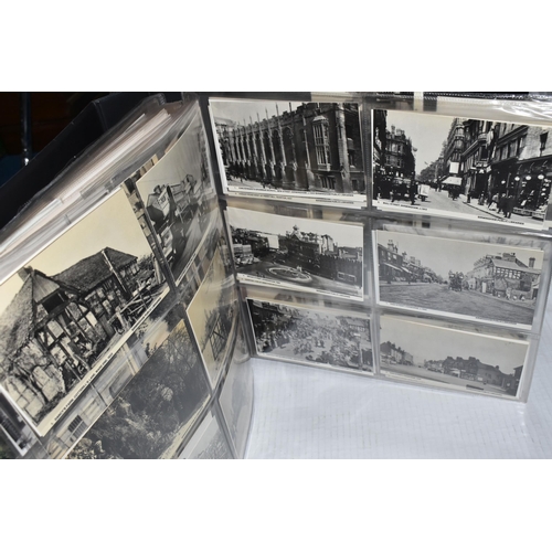 467 - ONE ALBUM OF POSTCARDS containing approximately 304 early and mid-20th century Postcards of landmark... 