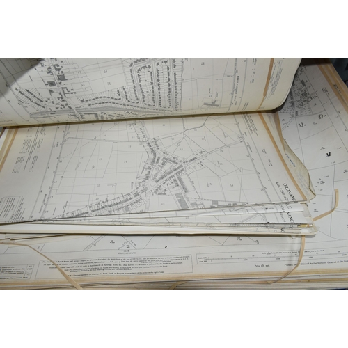 468 - A QUANTITY OF MAPS AND PLANS, to include Ordnance Survey sheet maps, including Staffordshire, Yorksh... 