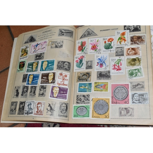 505 - TWO BOXES AND LOOSE ARTS AND CRAFTS SUPPLIES to include a group of embroidered textiles, buttons, fa... 